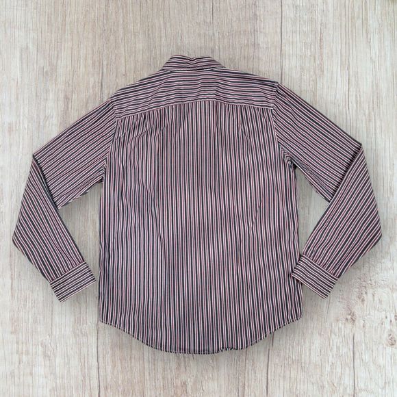 Abercrombie & Fitch Set of 2 Men's Long Sleeve Shirts Size M Pink & Gray Muscle - Picture 5 of 13